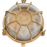 Фасаден плафон LIDO LIGHT 105429 OUTDOOR BRASS CEILING LAMP 404 