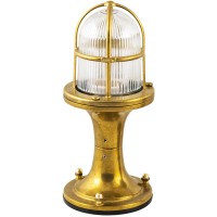 LIDO LIGHT 105806 OUTDOOR BRASS BOLLARD LAMP 410