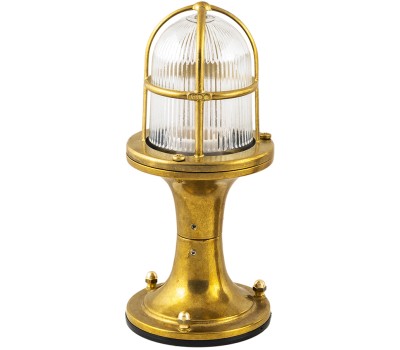 LIDO LIGHT 105806 OUTDOOR BRASS BOLLARD LAMP 410
