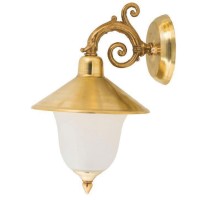 LIDO LIGHT 105990 OUTDOOR BRASS WALL LAMP 413K