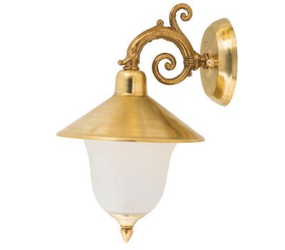 LIDO LIGHT 105990 OUTDOOR BRASS WALL LAMP 413K