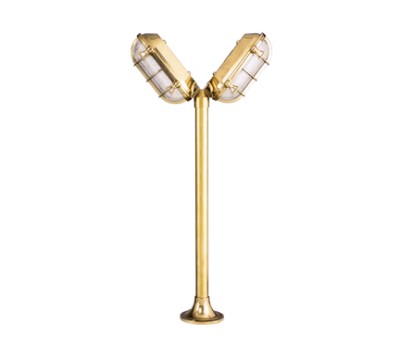 LIDO LIGHT 106085 OUTDOOR BRASS BOLLARD LAMP 415