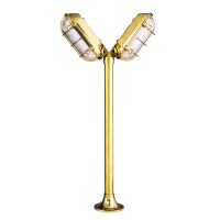 LIDO LIGHT 106096 OUTDOOR BRASS BOLLARD LAMP 415