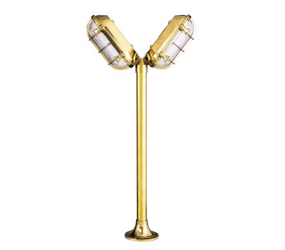 LIDO LIGHT 106096 OUTDOOR BRASS BOLLARD LAMP 415
