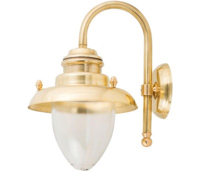LIDO LIGHT 106413 OUTDOOR BRASS WALL LAMP 424