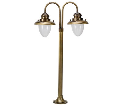 LIDO LIGHT 106449 OUTDOOR BRASS BOLLARD LAMP 424