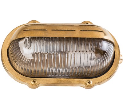 LIDO LIGHT 106813 OUTDOOR BRASS WALL LAMP 435/B-01