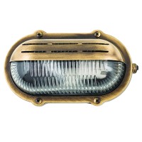 LIDO LIGHT 106819 OUTDOOR BRASS WALL LAMP 435/B-01