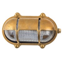 LIDO LIGHT 106833 OUTDOOR BRASS WALL LAMP 435-03