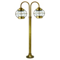 LIDO LIGHT 107072 OUTDOOR BRASS BOLLARD LAMP 447