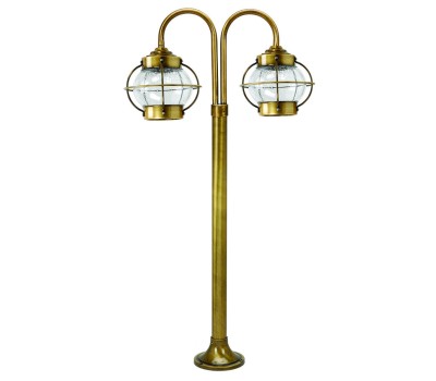 LIDO LIGHT 107072 OUTDOOR BRASS BOLLARD LAMP 447