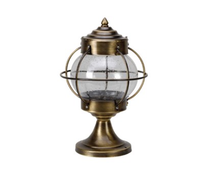 LIDO LIGHT 107105 OUTDOOR BRASS BOLLARD LAMP 447