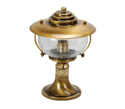 LIDO LIGHT 107217 OUTDOOR BRASS BOLLARD LAMP 448