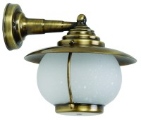 LIDO LIGHT 107230 OUTDOOR BRASS WALL LAMP 448