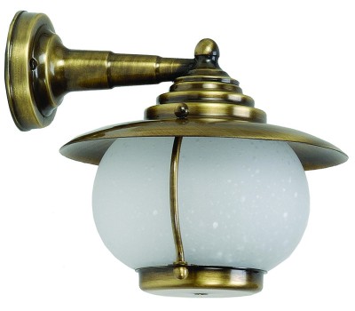 LIDO LIGHT 107230 OUTDOOR BRASS WALL LAMP 448
