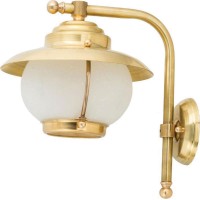 LIDO LIGHT 107240 OUTDOOR BRASS WALL LAMP 449