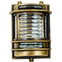 LIDO LIGHT 107345 OUTDOOR BRASS WALL LAMP 453