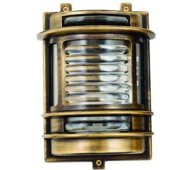 LIDO LIGHT 107345 OUTDOOR BRASS WALL LAMP 453