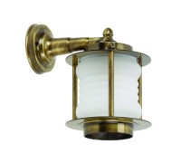 LIDO LIGHT 107482 OUTDOOR BRASS WALL LAMP 454K