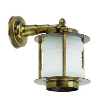 LIDO LIGHT 107482 OUTDOOR BRASS WALL LAMP 454K