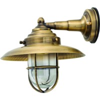 LIDO LIGHT 107517 OUTDOOR BRASS WALL LAMP 455