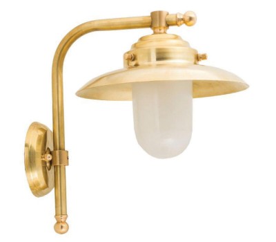 LIDO LIGHT 107555 OUTDOOR BRASS WALL LAMP 458