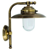 LIDO LIGHT 107560 OUTDOOR BRASS WALL LAMP 458