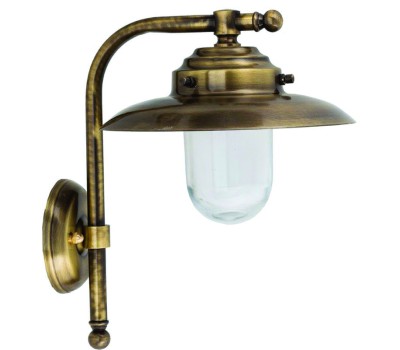 LIDO LIGHT 107560 OUTDOOR BRASS WALL LAMP 458