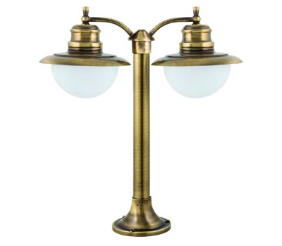 LIDO LIGHT 107632 OUTDOOR BRASS BOLLARD LAMP 463