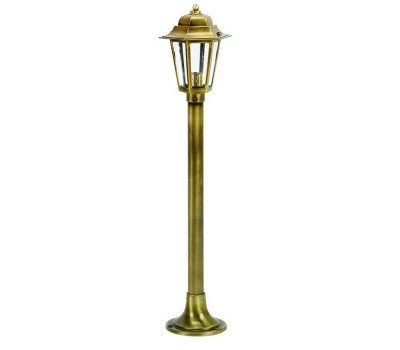 LIDO LIGHT 108278 OUTDOOR BRASS BOLLARD LAMP 486