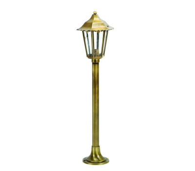 LIDO LIGHT 108346 OUTDOOR BRASS BOLLARD LAMP 487 LIDO LIGHT 108346 OUTDOOR BRASS BOLLARD LAMP 487