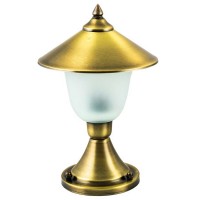 LIDO LIGHT 130286 OUTDOOR BRASS BOLLARD LAMP 413