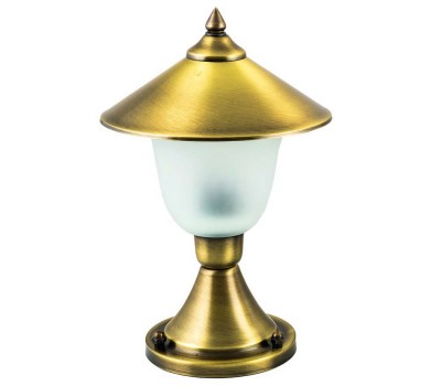 LIDO LIGHT 130286 OUTDOOR BRASS BOLLARD LAMP 413