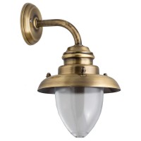 LIDO LIGHT 130895 OUTDOOR BRASS WALL LAMP 4241
