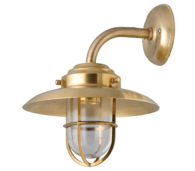LIDO LIGHT 131558 OUTDOOR BRASS WALL LAMP 4551