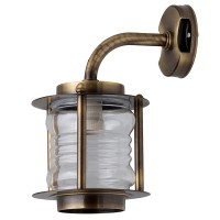 LIDO LIGHT 131874 OUTDOOR BRASS WALL LAMP 4541