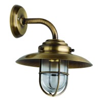 LIDO LIGHT 131891 OUTDOOR BRASS WALL LAMP 4551