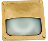 Фасадна луна за вграждане в стена LIDO LIGHT 132226 OUTDOOR BRASS RECESSED DOWNLIGHT LAMP 4621