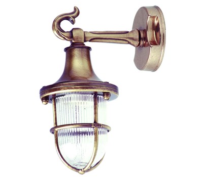 LIDO LIGHT 132338 OUTDOOR BRASS WALL LAMP 4111-2