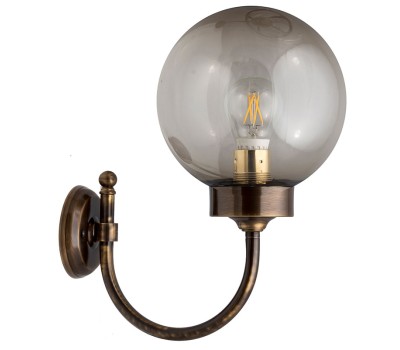 LIDO LIGHT 132453 OUTDOOR BRASS WALL LAMP 4942-20