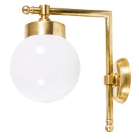 LIDO LIGHT 132460 OUTDOOR BRASS WALL LAMP 4947-20