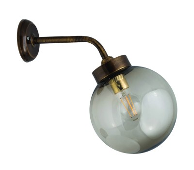LIDO LIGHT 132473 OUTDOOR BRASS WALL LAMP 4943-20