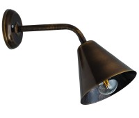 LIDO LIGHT 133066 OUTDOOR BRASS WALL LAMP 4953