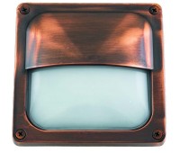 Фасадна луна за вграждане в стена LIDO LIGHT 138718 OUTDOOR BRASS RECESSED DOWNLIGHT LAMP 4621