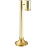 LIDO LIGHT 139868 OUTDOOR BRASS BOLLARD LAMP F40