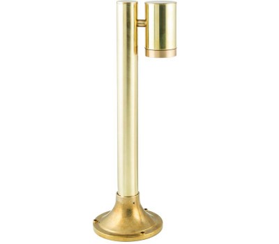 LIDO LIGHT 139868 OUTDOOR BRASS BOLLARD LAMP F40