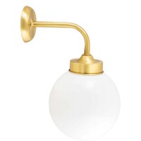 LIDO LIGHT 139916 OUTDOOR BRASS WALL LAMP 4946-20