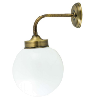 LIDO LIGHT 139918 OUTDOOR BRASS WALL LAMP 4946-20