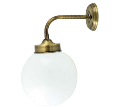 LIDO LIGHT 139918 OUTDOOR BRASS WALL LAMP 4946-20