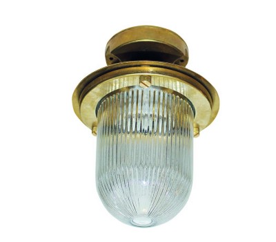 Фасаден плафон LIDO LIGHT 140019 OUTDOOR BRASS CEILING LAMP 4069M